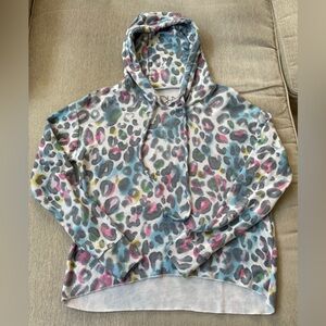 Chaser Multicolor Leopard Print Hoodie